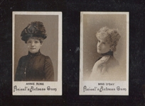 E180 Heisels Gum Actresses Lot of (2) Cards