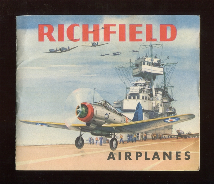 UO02 Richfield Gasoline Airplanes (With Insignia) Album with Cards