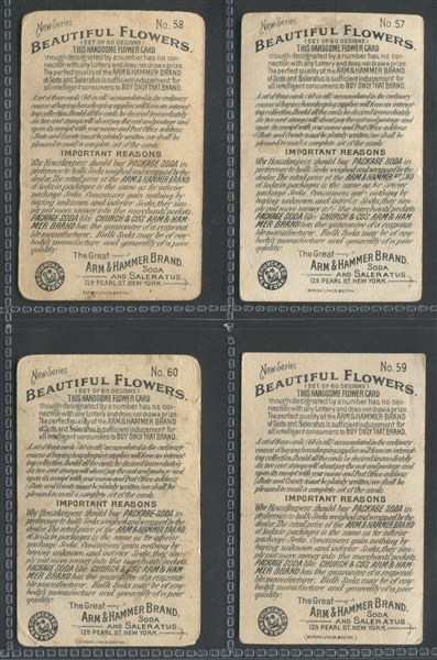 J16 Church & Dwight Beautiful Flowers Complete Set of (60) Cards