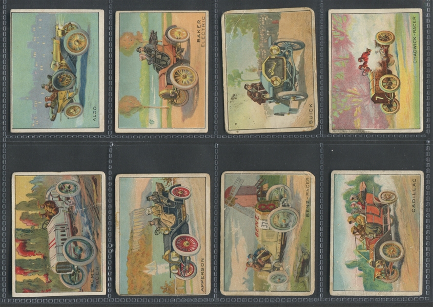 T37 Turkey Red Automobile Series Complete Near Set of (46/50) Cards