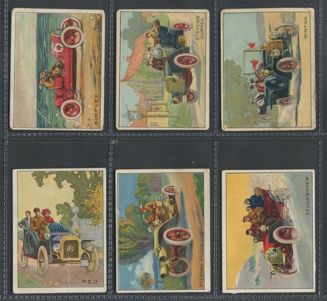 T37 Turkey Red Automobile Series Complete Near Set of (46/50) Cards