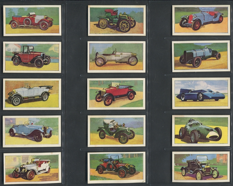 1965 Barratt & Co Cars of the World Complete Set of (50) Cards