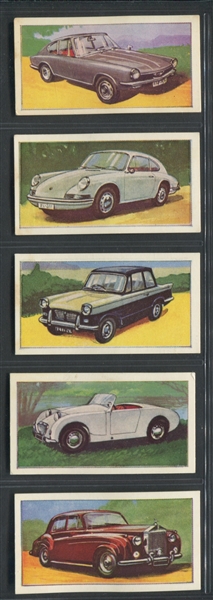 1965 Barratt & Co Cars of the World Complete Set of (50) Cards