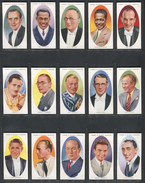 1936 Lambert & Butler Dance Band Leaders Complete Set of (25) Cards