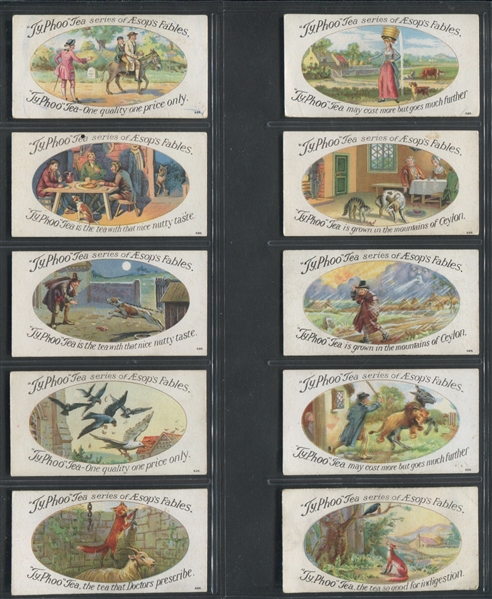 1924 Typhoo Tea Aesop's Fables Complete Set of (25) Cards