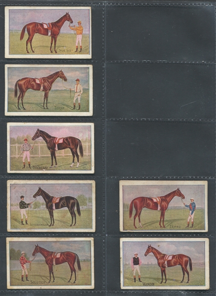 1907 Snider's & Abraham Australian Racehorses Complete Set of (57) with IMPOSSIBLE Magazine Card