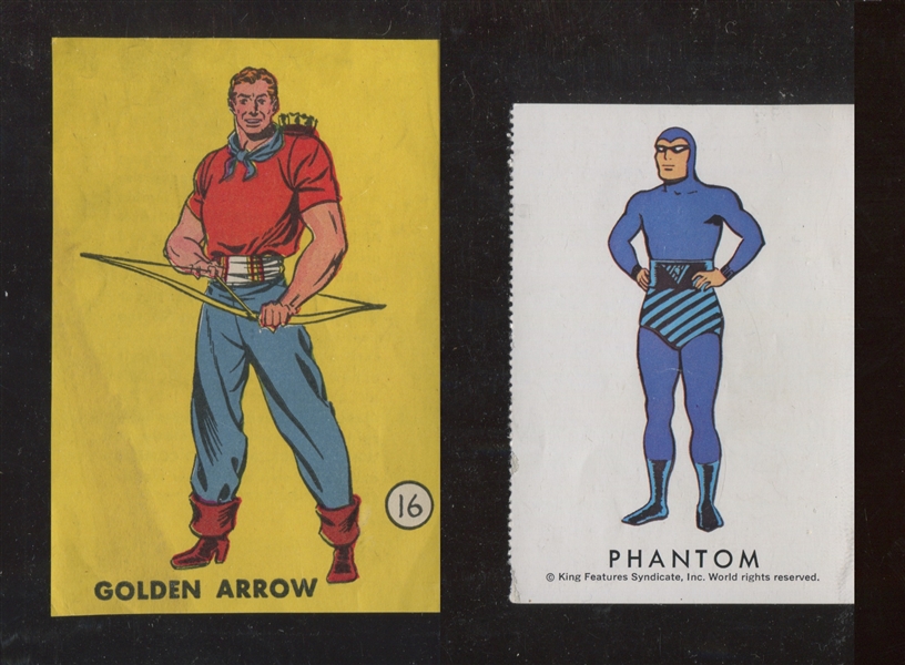 1940's/1950's Lot of (8) Comic Book Insert Cards w/Blondie and the Phanom