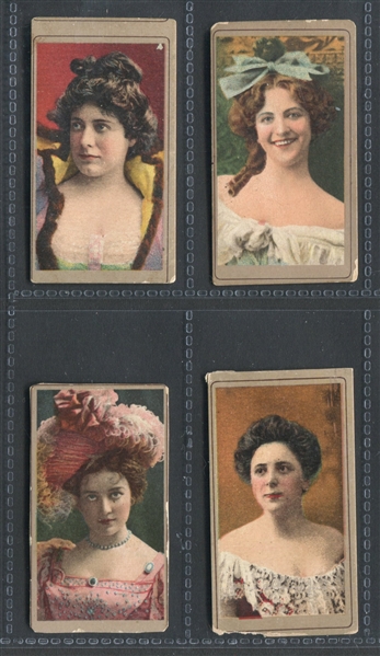 T481 Murai Tobacco Actresses Lot of (4) Cards