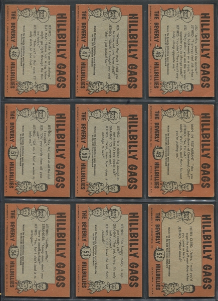 1963 Topps Beverly Hillbillies Complete Set of (63) Cards