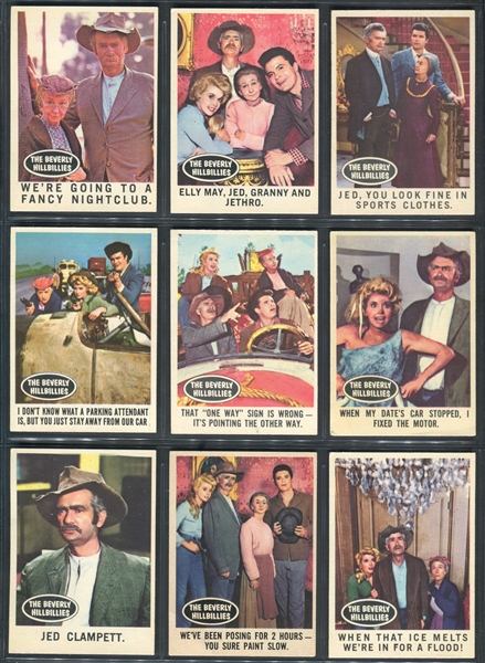 1963 Topps Beverly Hillbillies Complete Set of (63) Cards