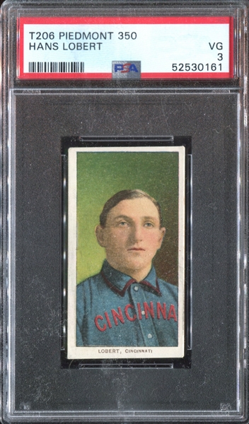 1909-11 T206 Hans Lobert PSA3 VG (Piedmont 350)