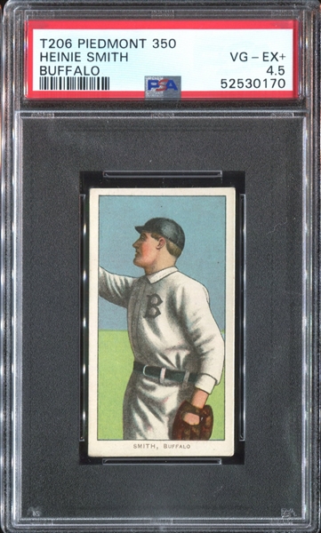 1909-11 T206 Heinie Smith PSA4.5 VG-EX+ (Piedmont 350)