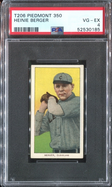 1909-11 T206 Heinie Berger PSA4 VG-EX