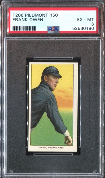 1909-11 T206 Frank Owen PSA6 EX-MT