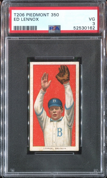 1909-11 T206 Ed Lennox PSA3 VG