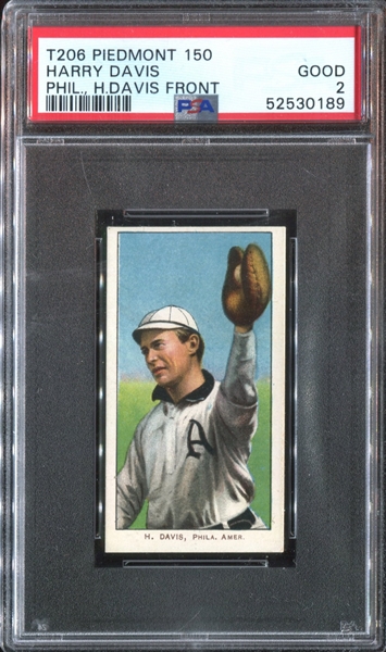 1909-11 T206 Harry Davis PSA2 Good