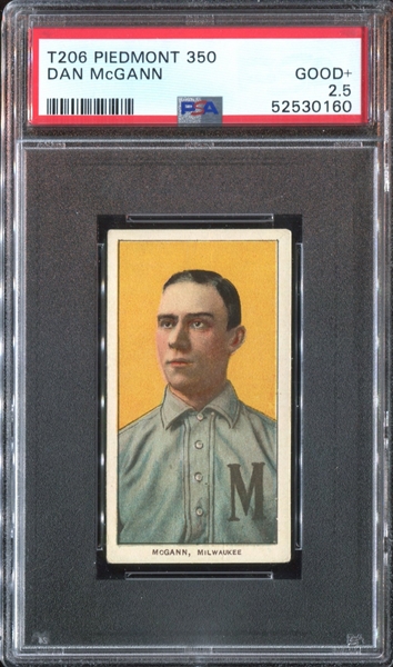 1909-11 T206 Dan McGann PSA2.5 Good+