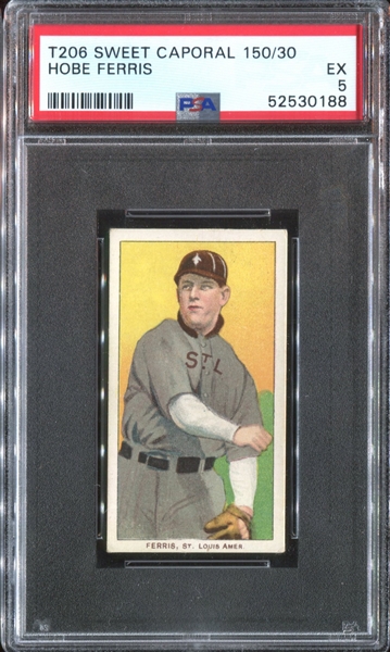 1909-11 T206 Hobe Ferris PSA5 EX