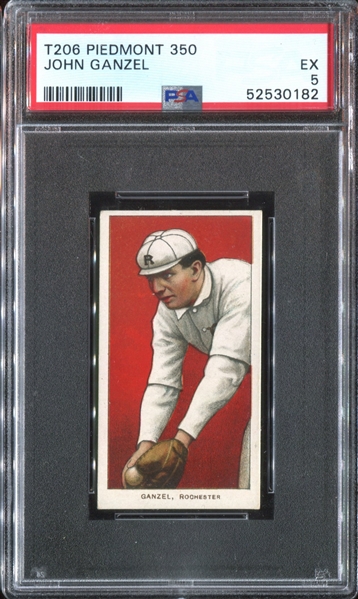 1909-11 T206 John Ganzel PSA5 EX