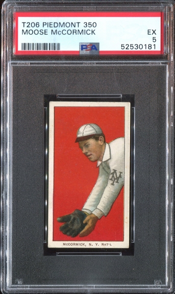 1909-11 T206 Moose McCormick PSA5 EX