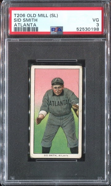 1909-11 T206 Sid Smith PSA3 VG (Southern Leaguer)