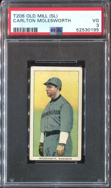 1909-11 T206 Carlton Molesworth PSA3 VG (Southern Leaguer)