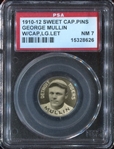 P2 Sweet Caporal Pinbacks George Mullin W/Cap (Large Letters) PSA7 NM