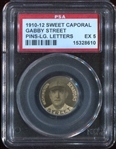 P2 Sweet Caporal Pinbacks Gabby Street (Large Letters) PSA5 EX