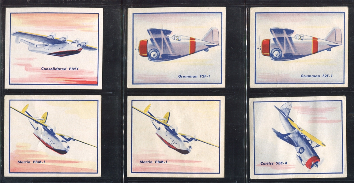 R47 Shelby Gum Fighting Planes Lot of (12) Cards