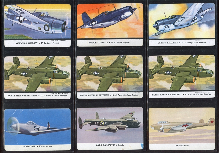 R112 Card-O Airplanes and Battleships Lot of (107) From Various Sets