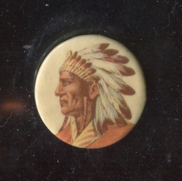 PE1 Cameo Pepsin Pinback Indian Chief