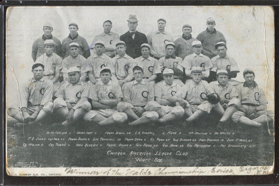 1906 Hammon White Sox Postcard