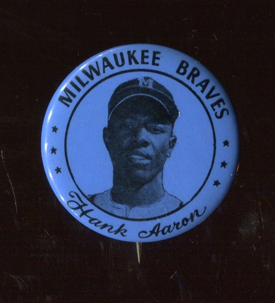 1960's Hank Aaron Pinback