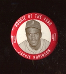 1947 Jackie Robinson Rookie of the Year Pinback