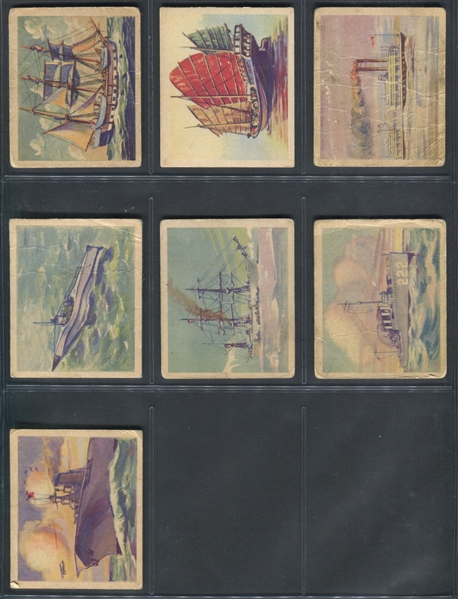 R135 Beautiful Ships Lot of (16) Cards