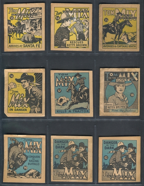 R151 National Chicle Tom Mix Booklets High Number Lot of (21) Booklets