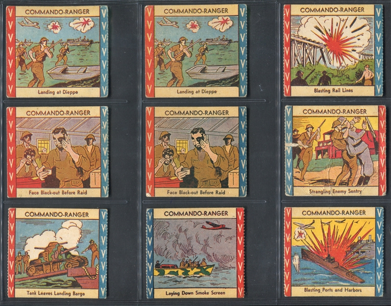R34 W. H. Brady Commando Ranger Lot of (21) Cards