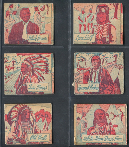 R184-1 W.S. Corp Indian Chiefs Lot of (24) Cards
