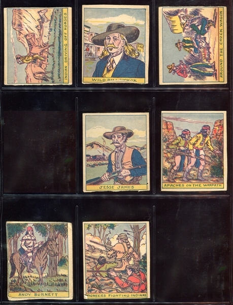 R130 Series of 48 Indians and West Partial Set of (36/48) Cards