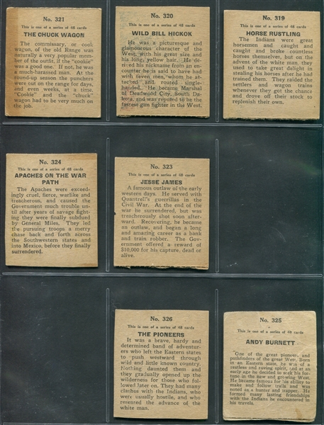 R130 Series of 48 Indians and West Partial Set of (36/48) Cards
