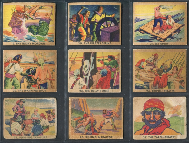 R109 Gum Inc Pirate Pictures Near Complete (60/72) Set