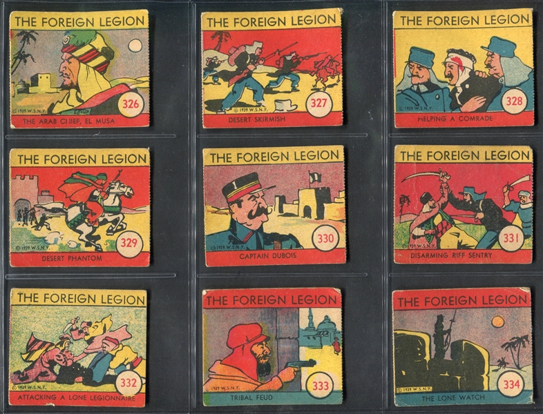 R54 W.S. Corp Foreign Legion Near Complete Set (47/48) Cards
