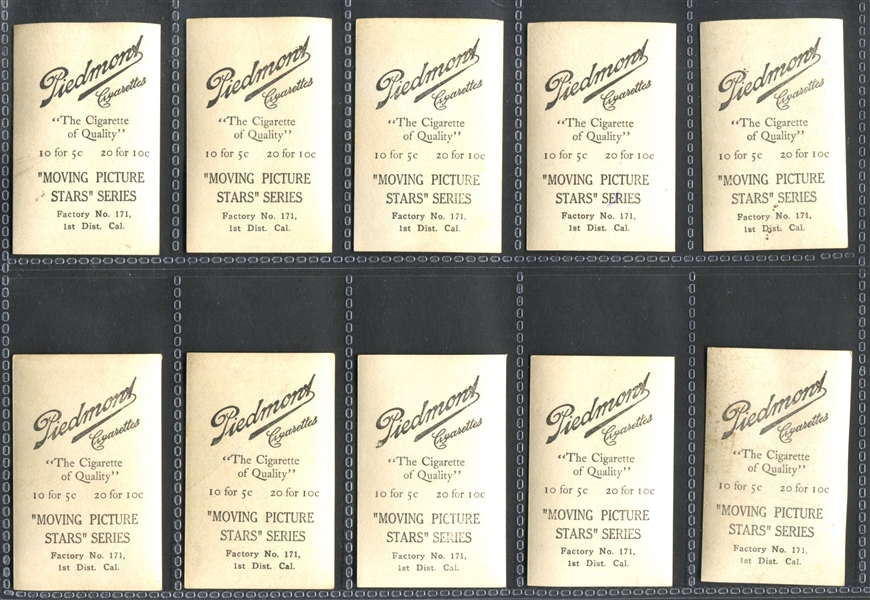 T86 Piedmont Moving Picture Star Series Lot of (59) Different
