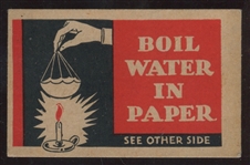 V305 O-Pee-Chee Magic Tricks "Boil Water in Paper"