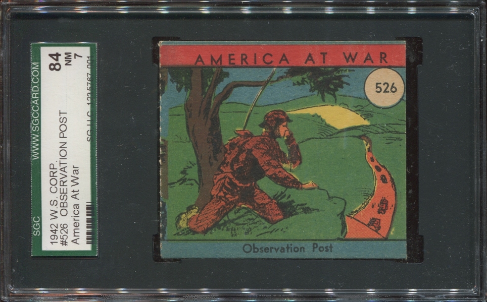 R12 W.S.N.Y. America At War #526 Observation Post SGC84 NM