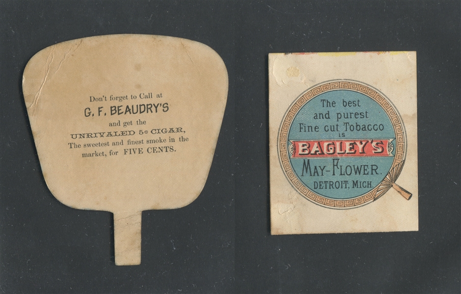 Interesting Pair of Trade Cards - Mechanical and Die Cut