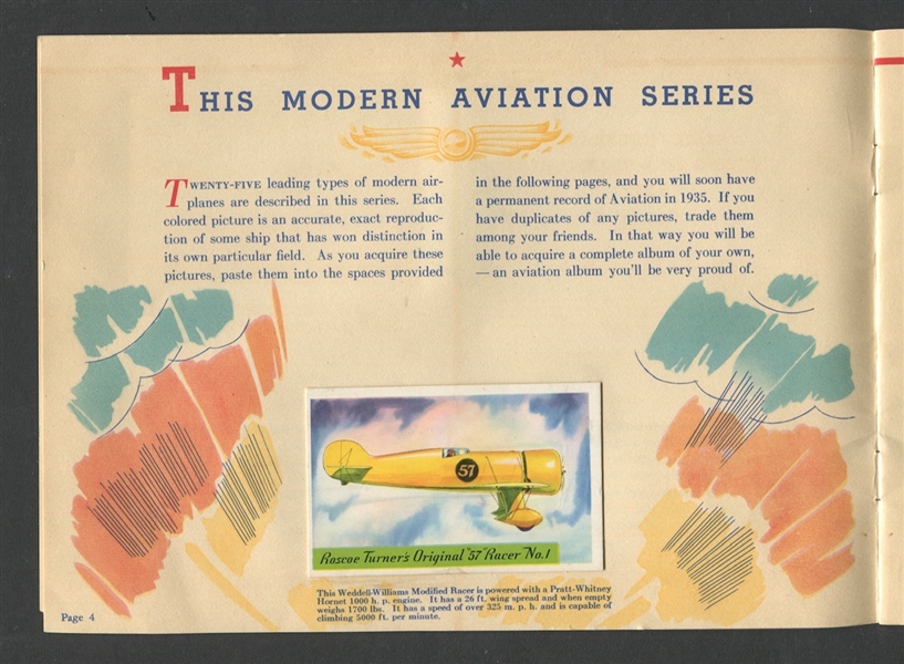 F277 Heinz Rice Flakes Modern Aviation Album with (9) Mounted F277-1 Cards