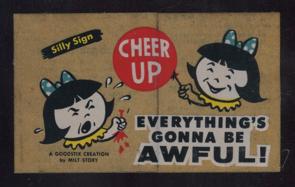 F273-24 Kellogg's Goodstix Silly Signs Everything's Gonna Be Awful