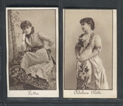H556 Ivory Polish Actresses Lot of (2) Cards