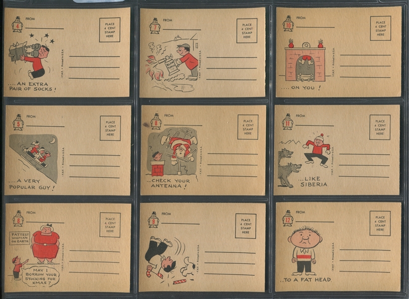 1966 Fleer Yule Laff Complete Set of (66) Cards